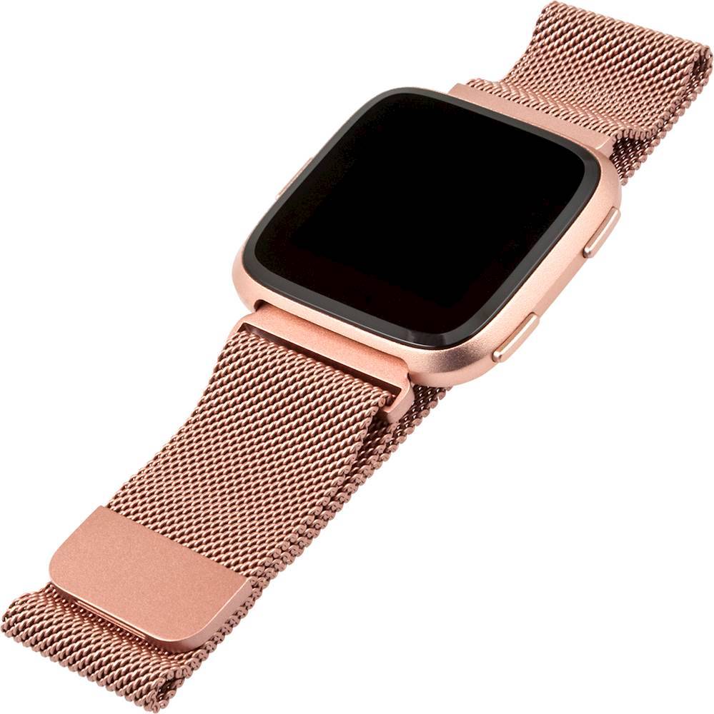 Fitbit versa rose gold mesh band Clearance
